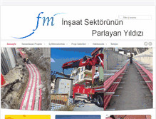 Tablet Screenshot of fminsaatyapi.com